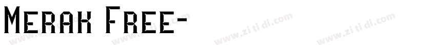 Merak Free字体转换